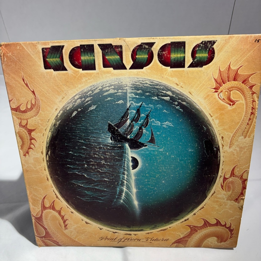 Kansas Vinyl Record "Point of Know Return" - Blue & Tan Cover